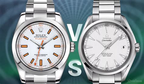 rolex milgauss vs omega|a rolex milgauss.